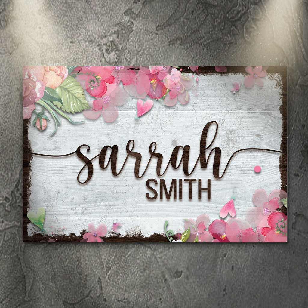 Floral Kids Room Sign