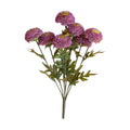 Artificial Purple Ball Dahlia Bundle