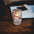 Mexican Hand-Blown Drinking Glasses | Elegant White and Red