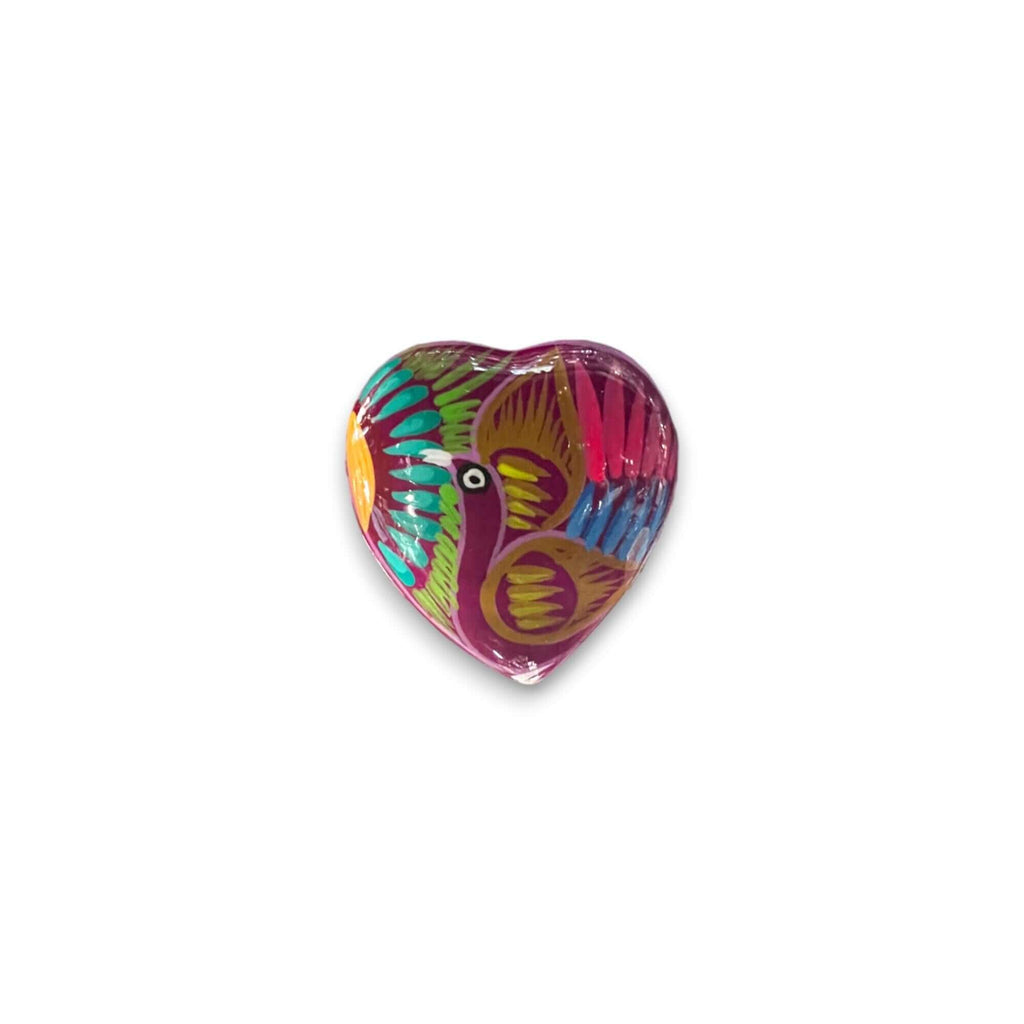 Guerrero Heart-Shaped Jewelry Box | Mexican Ceramic Earring Holder