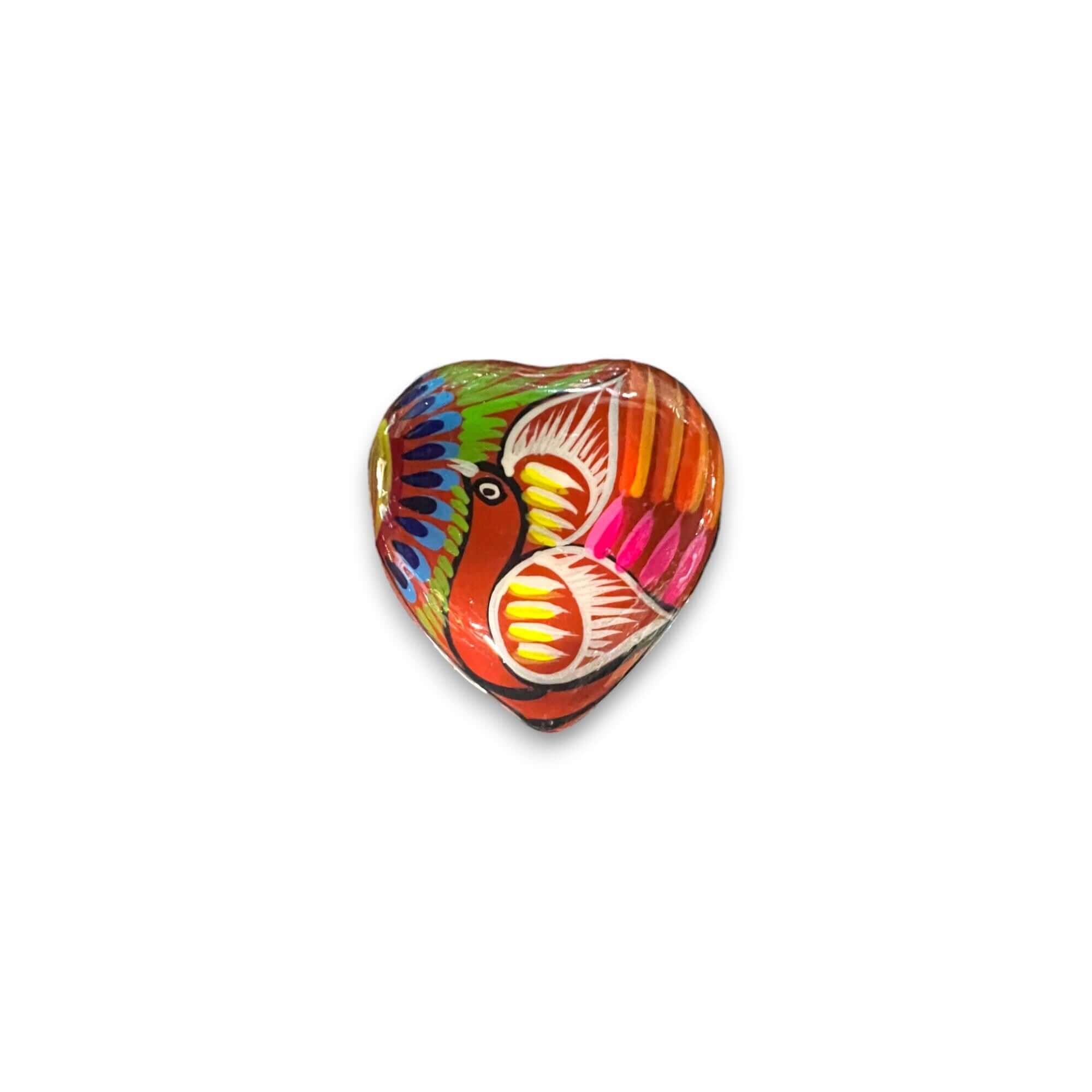 Guerrero Heart-Shaped Jewelry Box | Mexican Ceramic Earring Holder