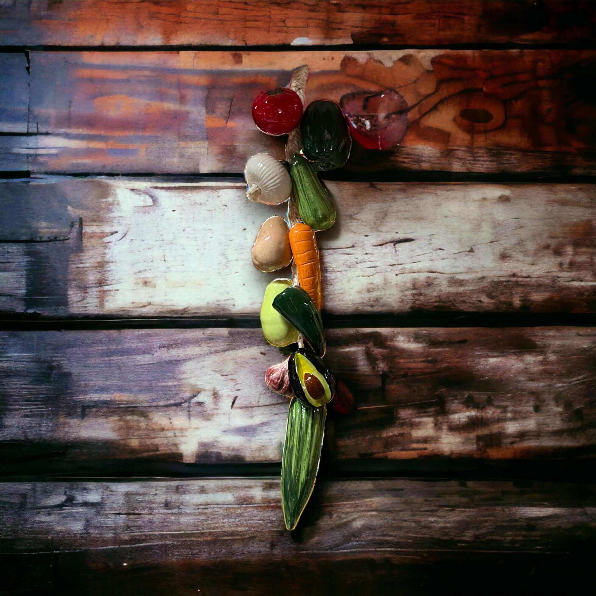 Mexican Fruit Ristra | Hand-Painted Hanging Kitchen Wall Art