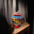 Large Hand-Painted Mexican Talavera Table Lamp | Artisan Ceramic Lamp