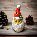 Hand-Painted Talavera Santa Statue | Festive Christmas Decoration