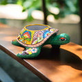 Talavera Sea Turtle Planter | Hand-Painted Mexican Ceramic Pot