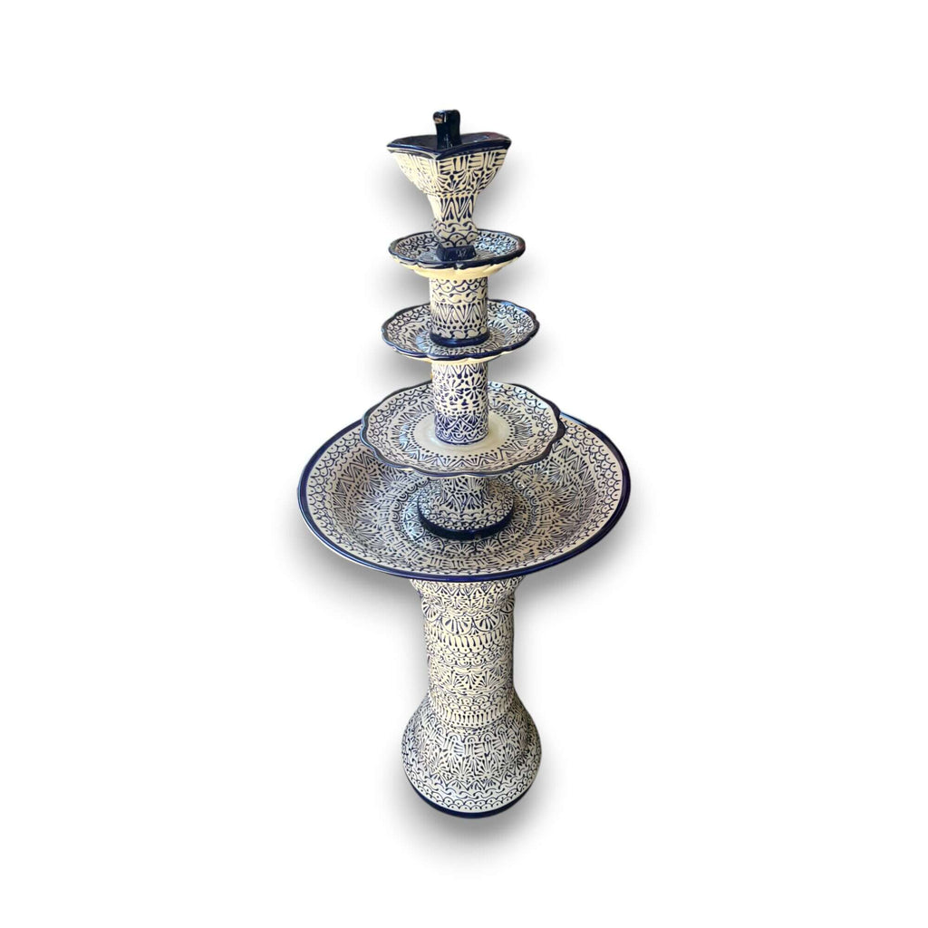 Handmade Talavera Fountain | Vibrant Mexican Artwork