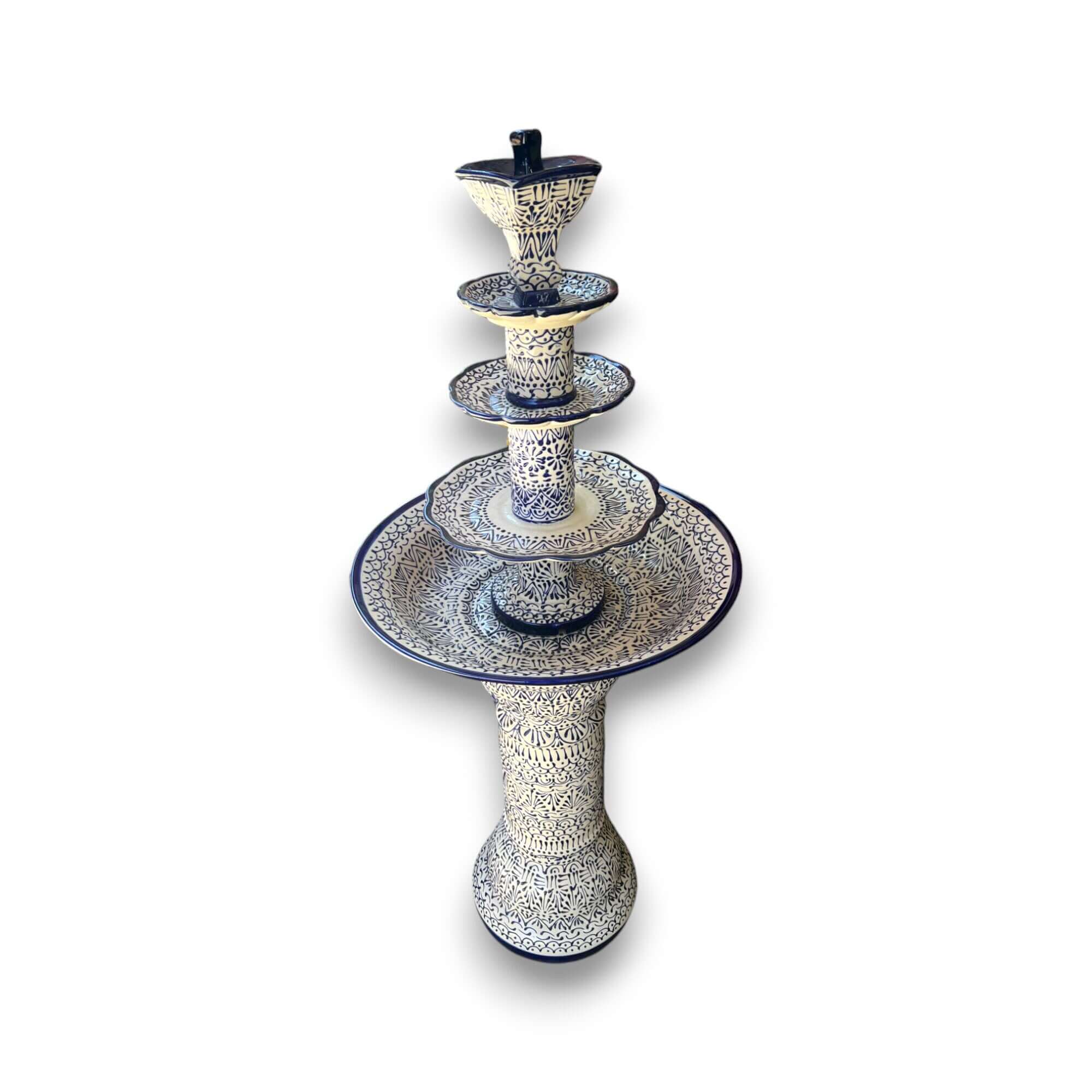 Handmade Talavera Fountain | Vibrant Mexican Artwork