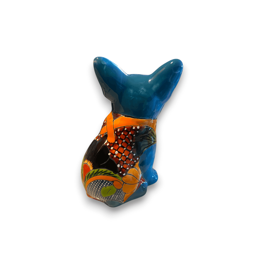 Medium Talavera French Bulldog Statue | Unique Dog Sculpture