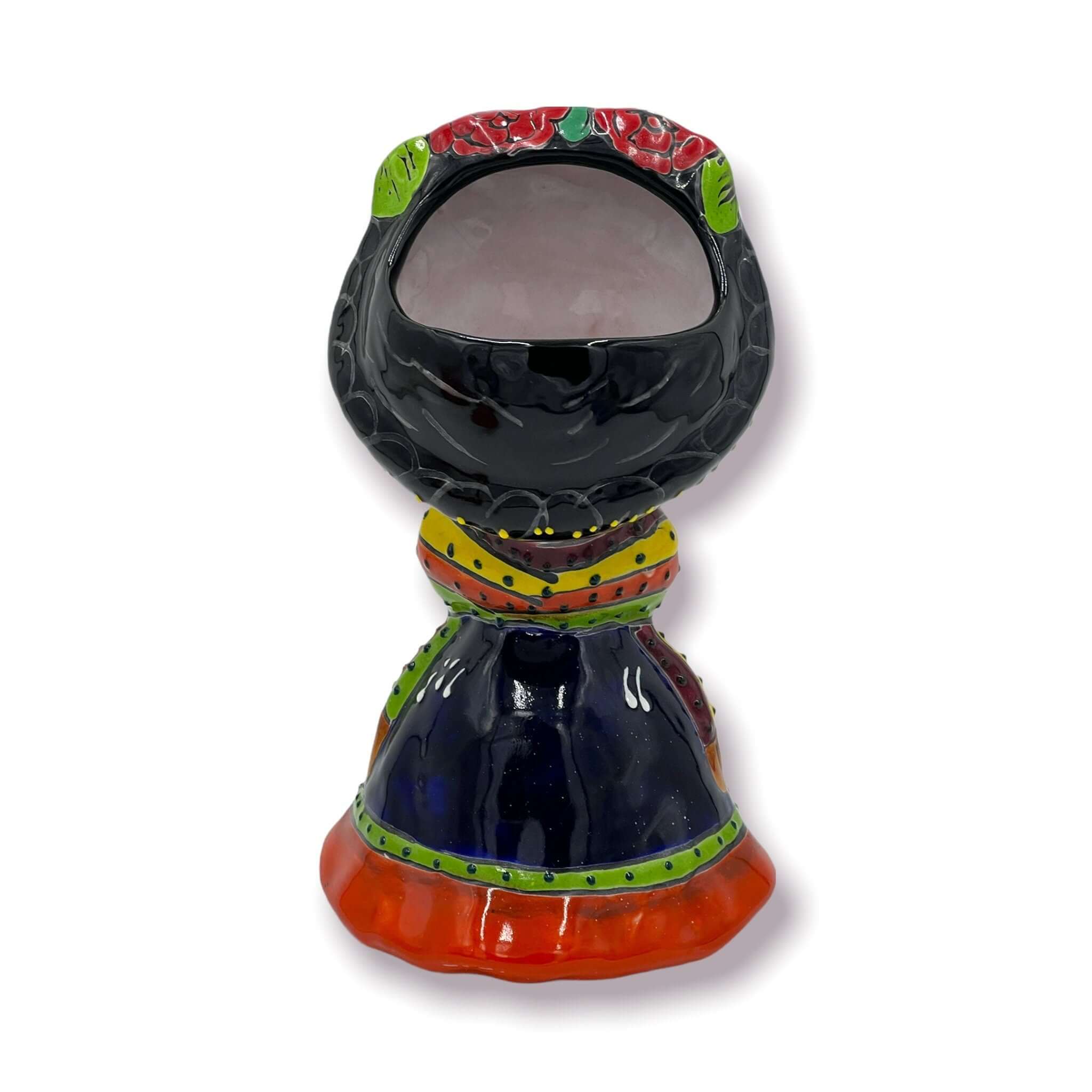 Handmade Frida Kahlo Planter - Day of the Dead Statue