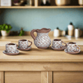 9-Piece Heart Mug & Pitcher Set | Handmade Mexican Pottery