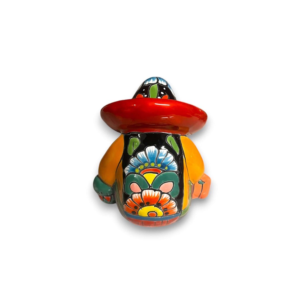 Handmade Talavera Panchito | Colorful Sleeping Man Figurine