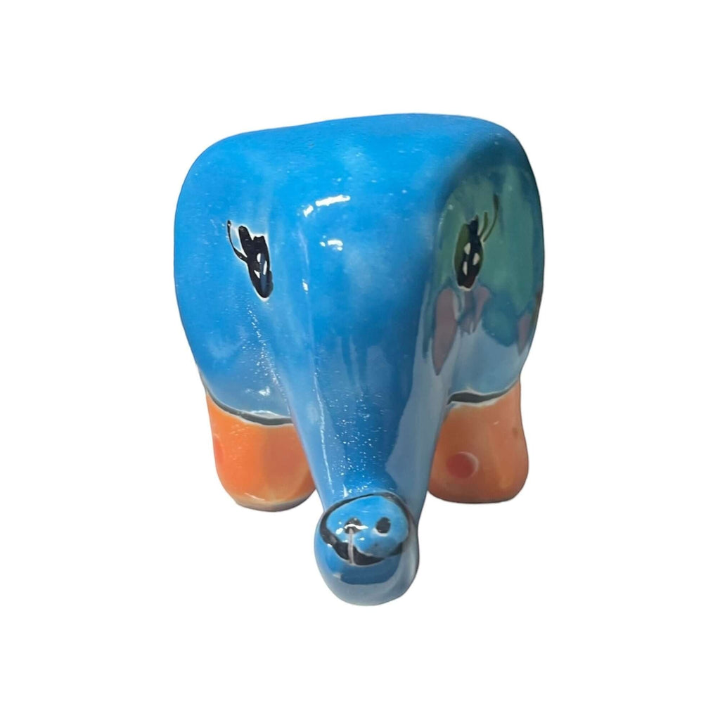 Talavera Elephant Planter | Colorful Hand-Painted Ceramic Animal Pot