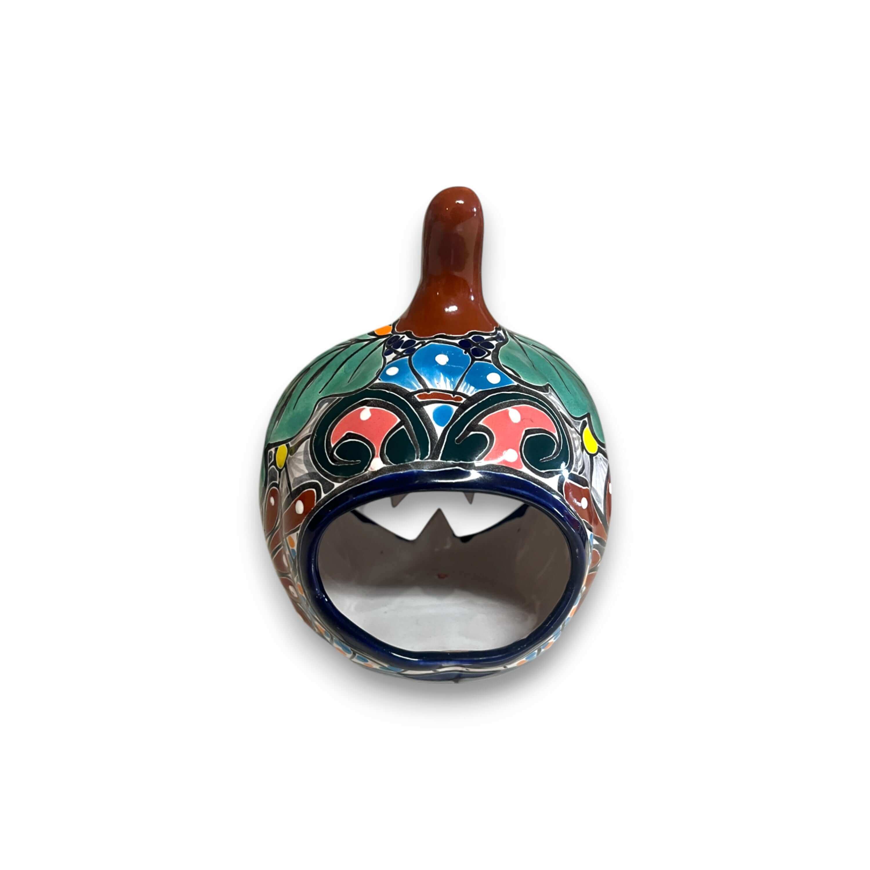 Talavera Jack-O'-Lantern | Colorful Mexican Pumpkin Decor