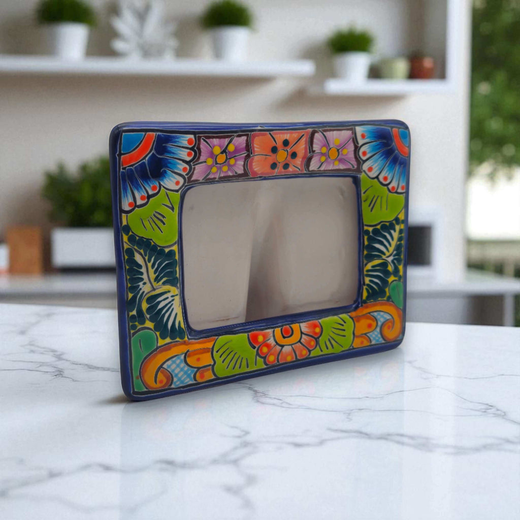 Talavera Picture Frame | Colorful Handmade Mexican Home Decor