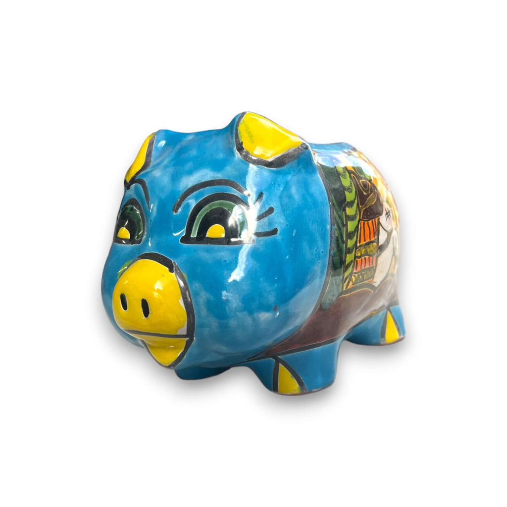 Talavera Pig Planter | Colorful Hand-Painted Mexican Flower Pot