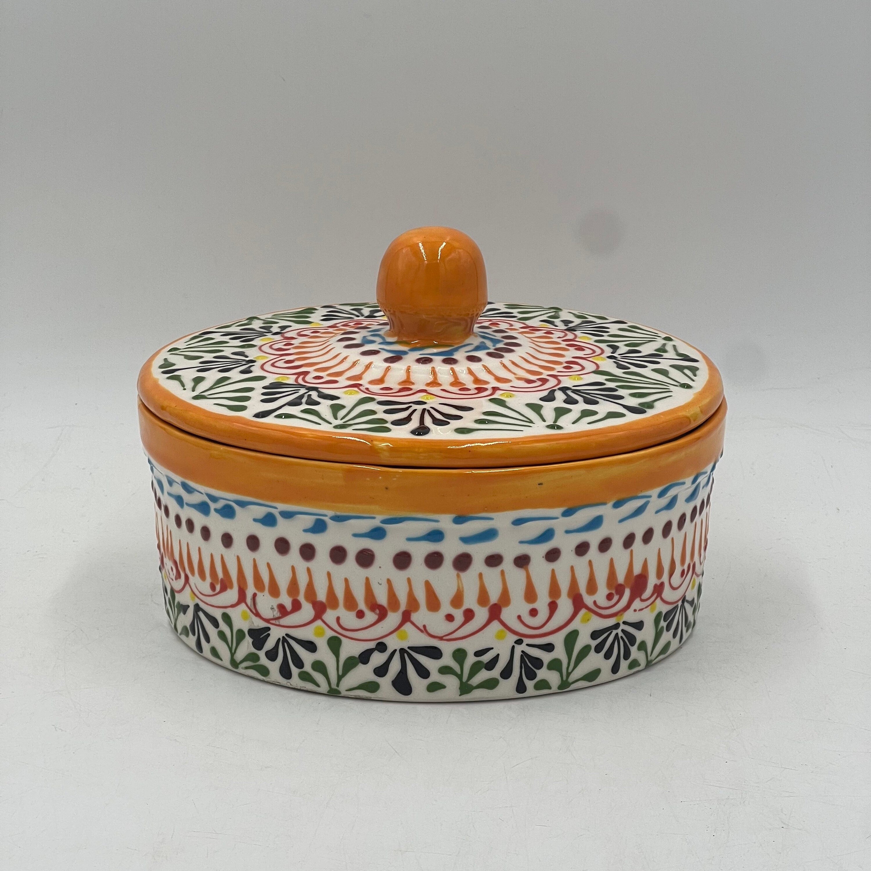 Handmade Talavera Tortilla Warmer | Authentic Puebla Mexican Pottery