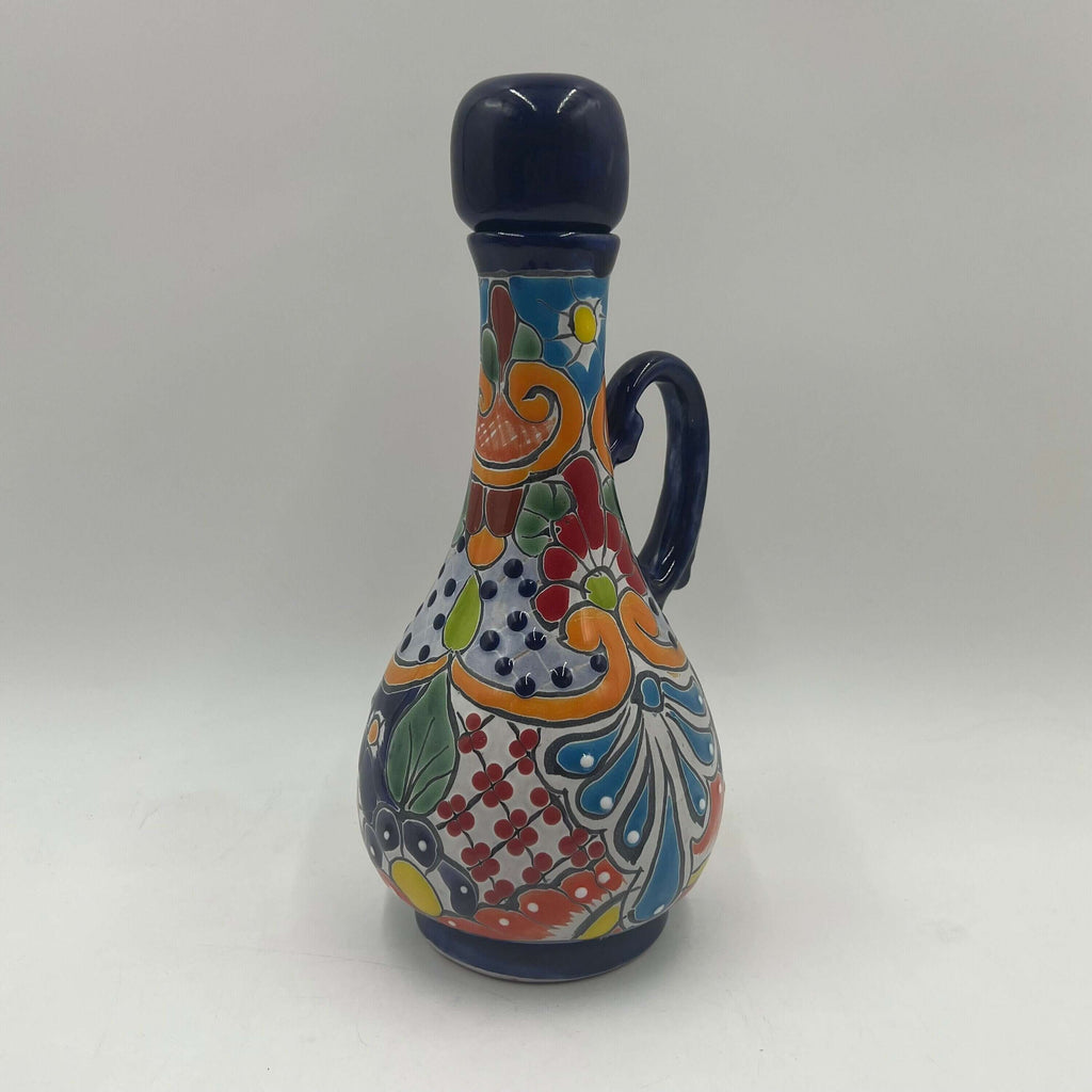 Talavera Decanter with 6 Shot Glasses | Hand-Painted Mexican Set