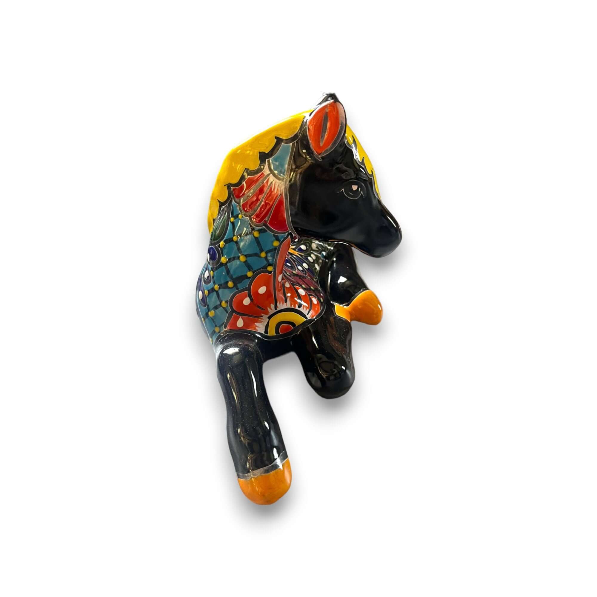 Small Talavera Horse Statue Planter