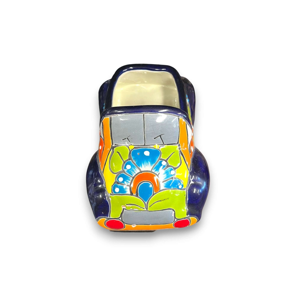 Small Talavera Car Planter | Ceramic Car Statue