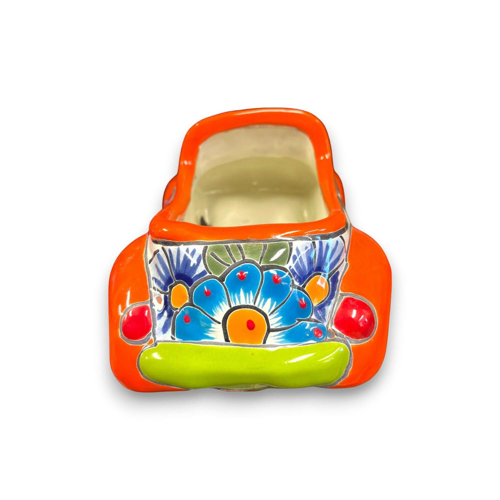 Small Talavera Car Planter | Ceramic Car Statue