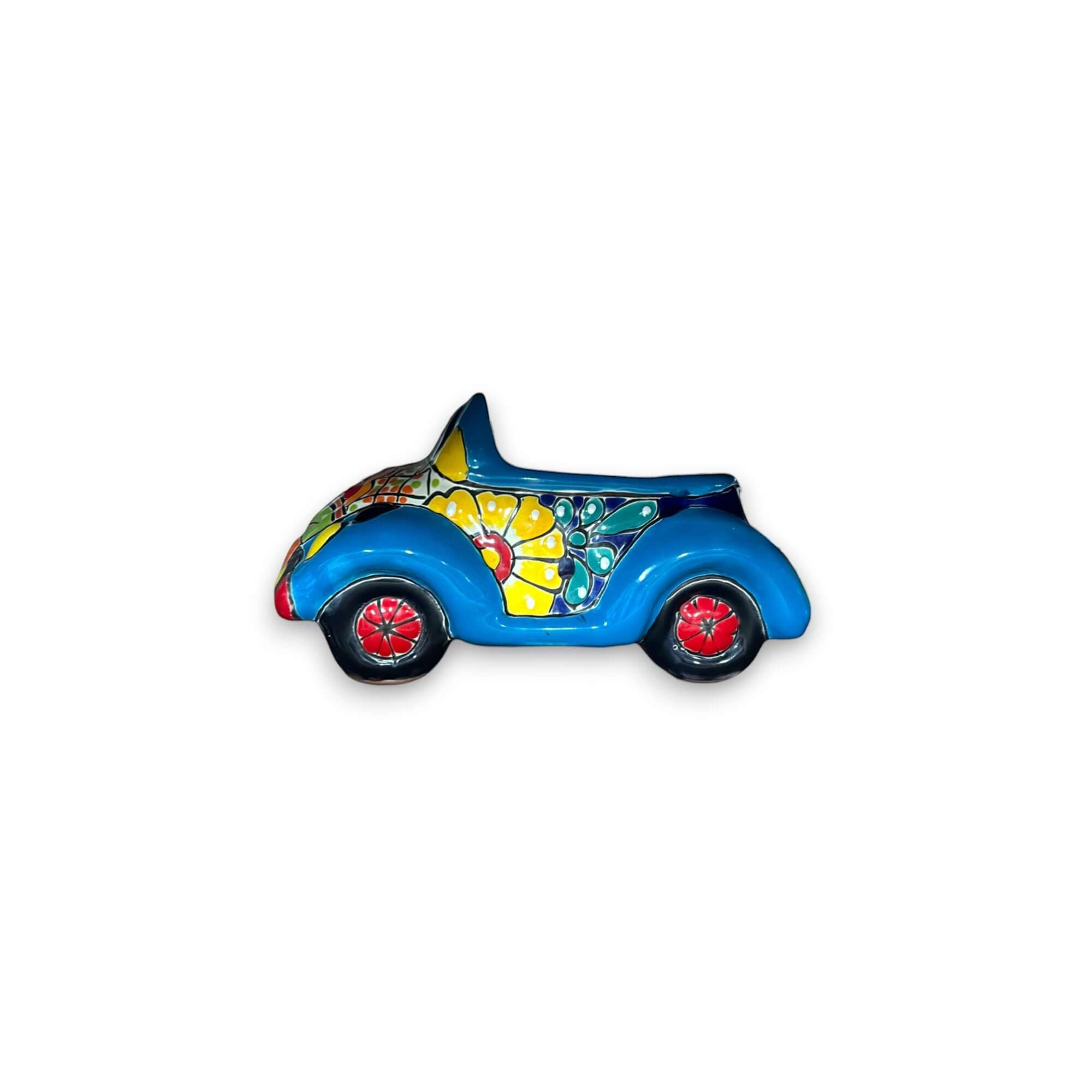 Small Talavera Car Planter | Ceramic Car Statue