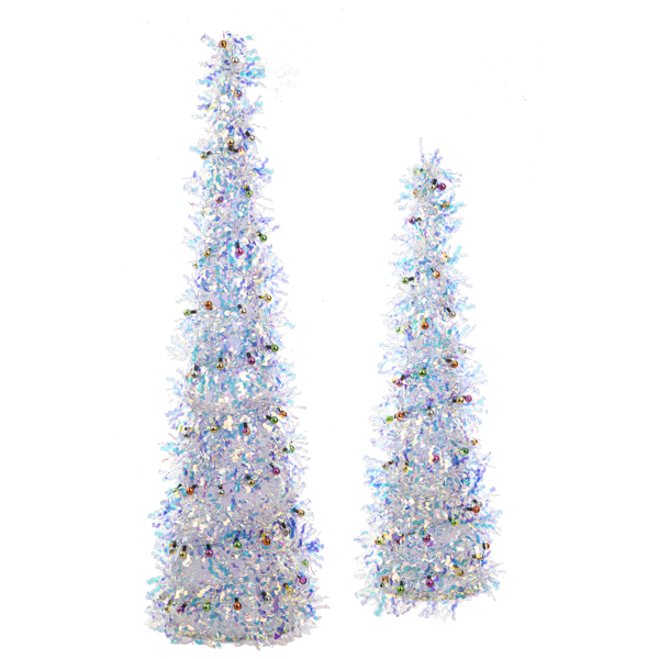 Iridescent Tinsel Tree | 2 Sizes