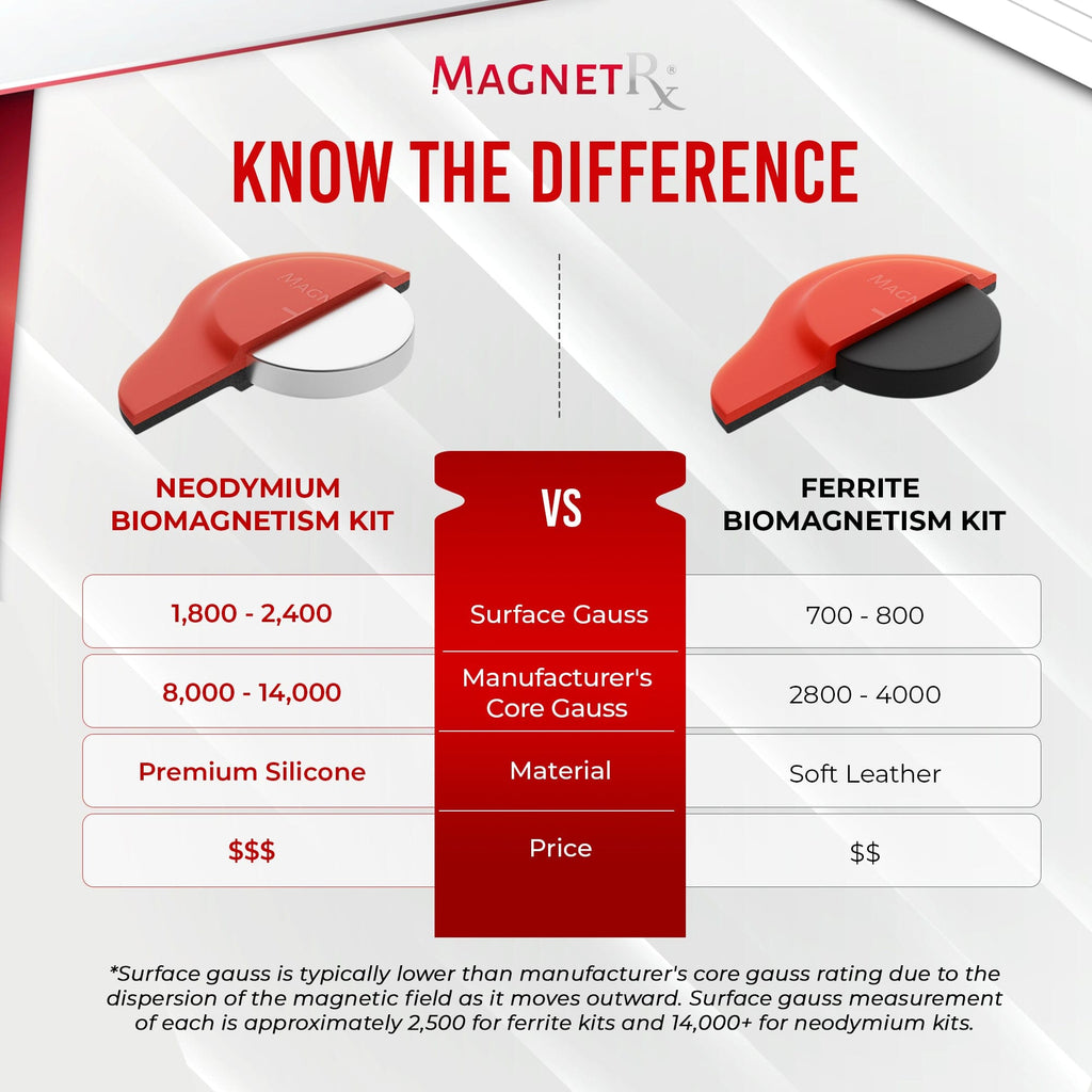 Biomagnetic Therapy Magnet Kit — Neodymium & Silicone (20 Mixed Units)
