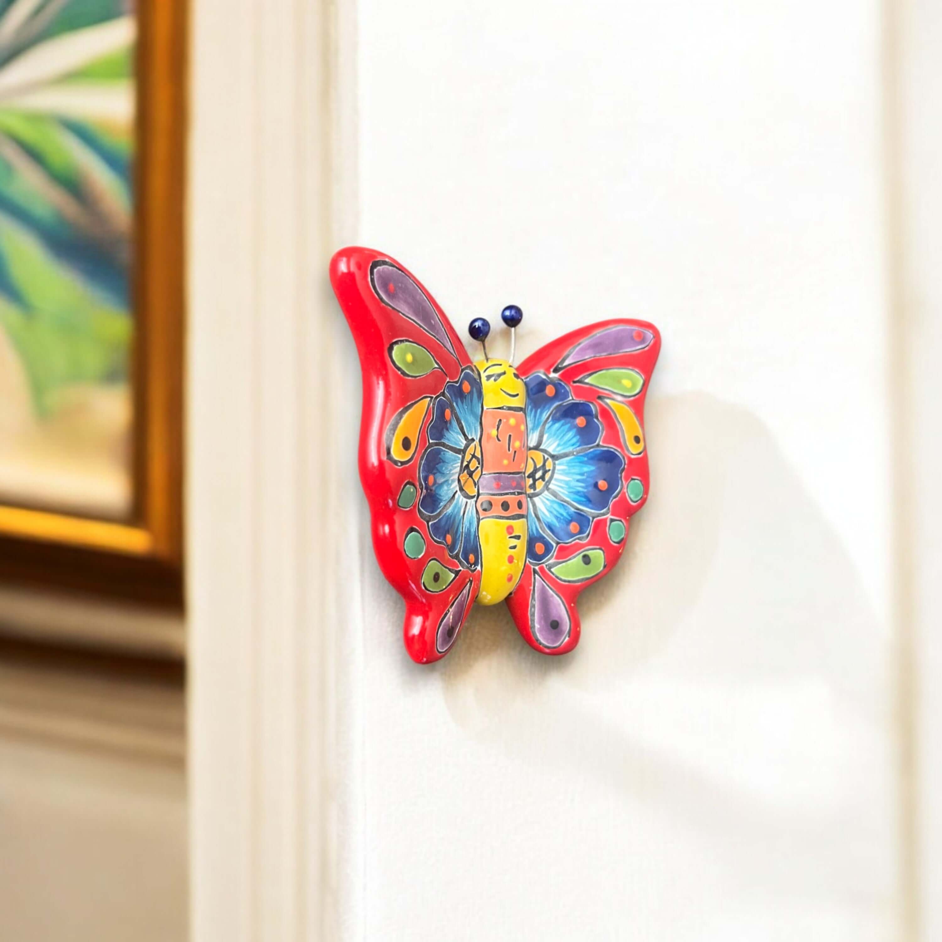 Talavera Butterfly Wall Hanging | Petite Animal Decor