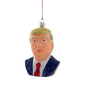 President Donald Trump Bust Glass Ornament
