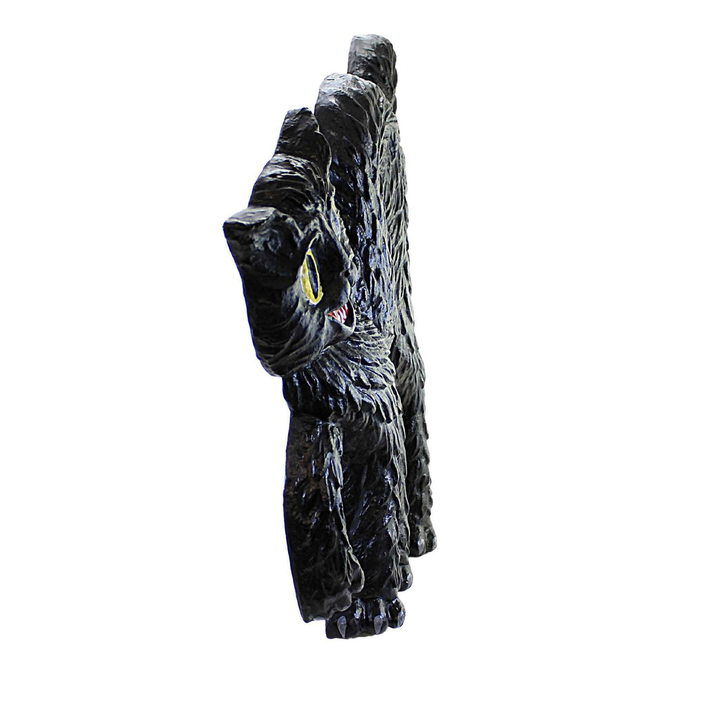 Retro Halloween Paper Mache Black Cat Wall Decor