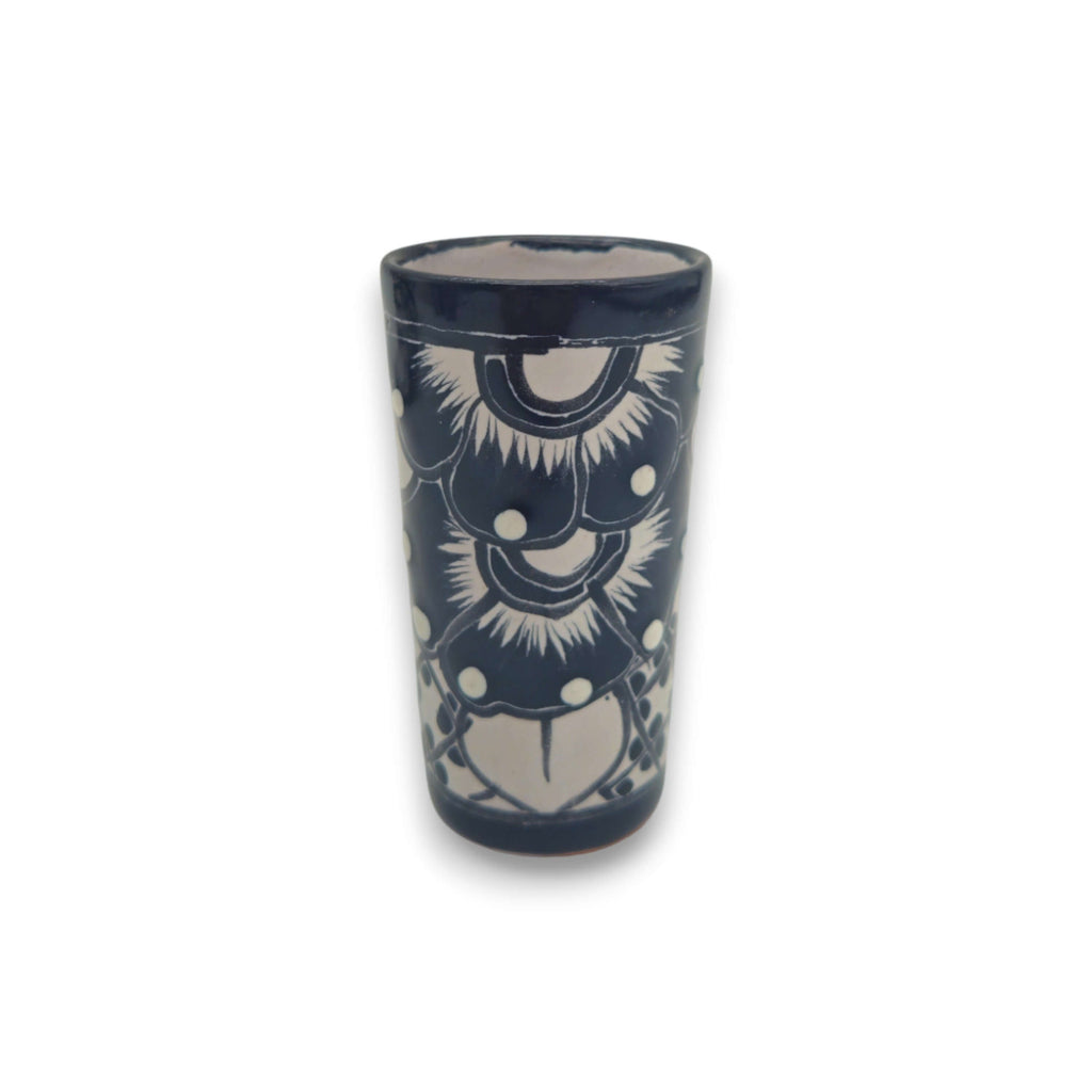 Talavera Skull Decanter with 6 Shot Glasses | Mexican Bar Set