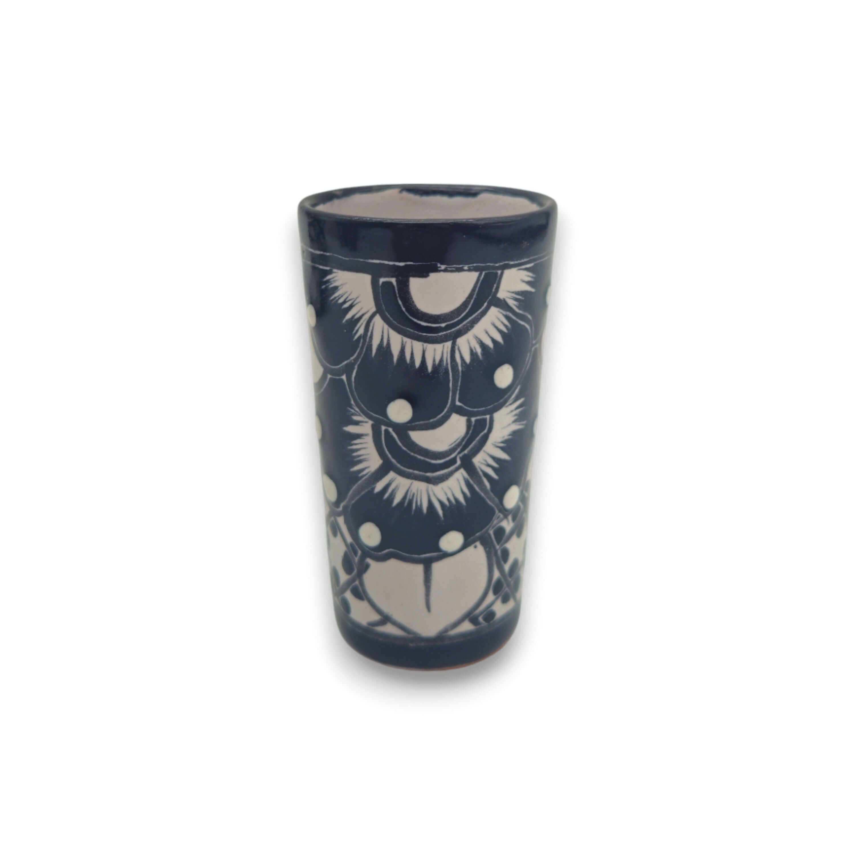Talavera Skull Decanter with 6 Shot Glasses | Mexican Bar Set