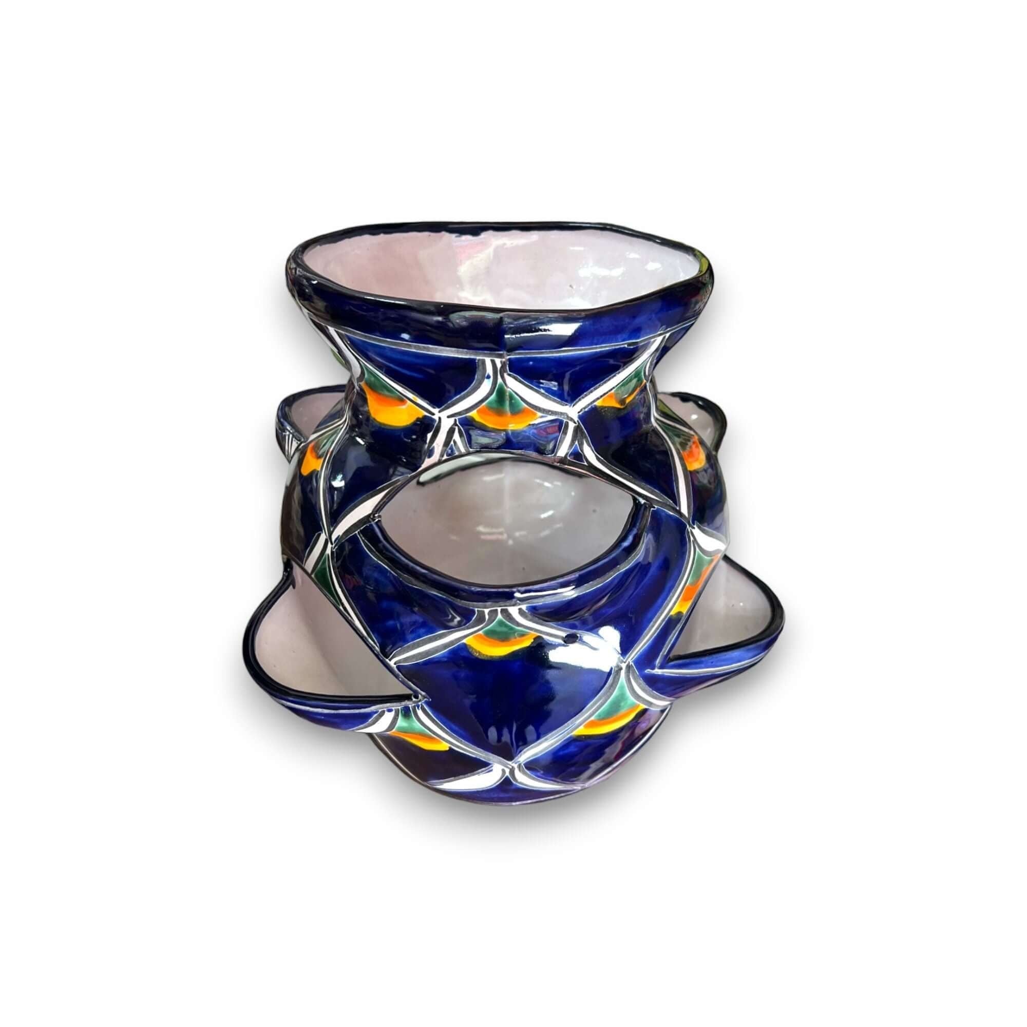 Talavera Strawberry Planter | Blue Peacock Design
