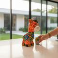 Small Talavera Giraffe Planter | Hand-Painted Succulent Statue