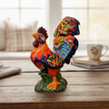 Large Talavera Rooster Statue | Hand-Painted Ceramic Decor