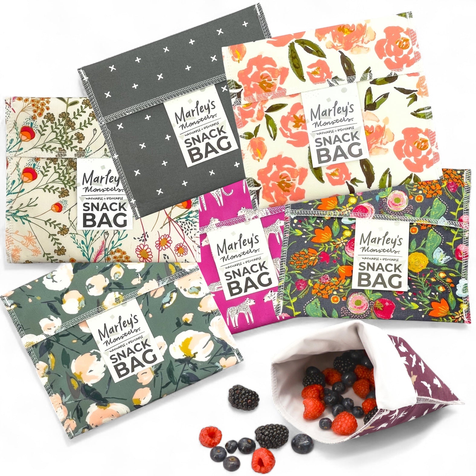 Marley’s Monsters Reusable Snack Bag | 11 Styles