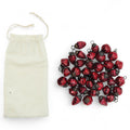 Red Mercury Glass Ornaments | Set of 36